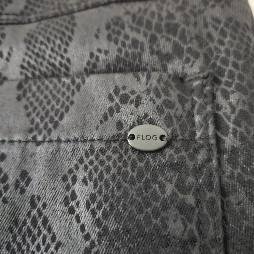 Bevy Flog Black Python Snakeskin Shely Drawstring… - image 12